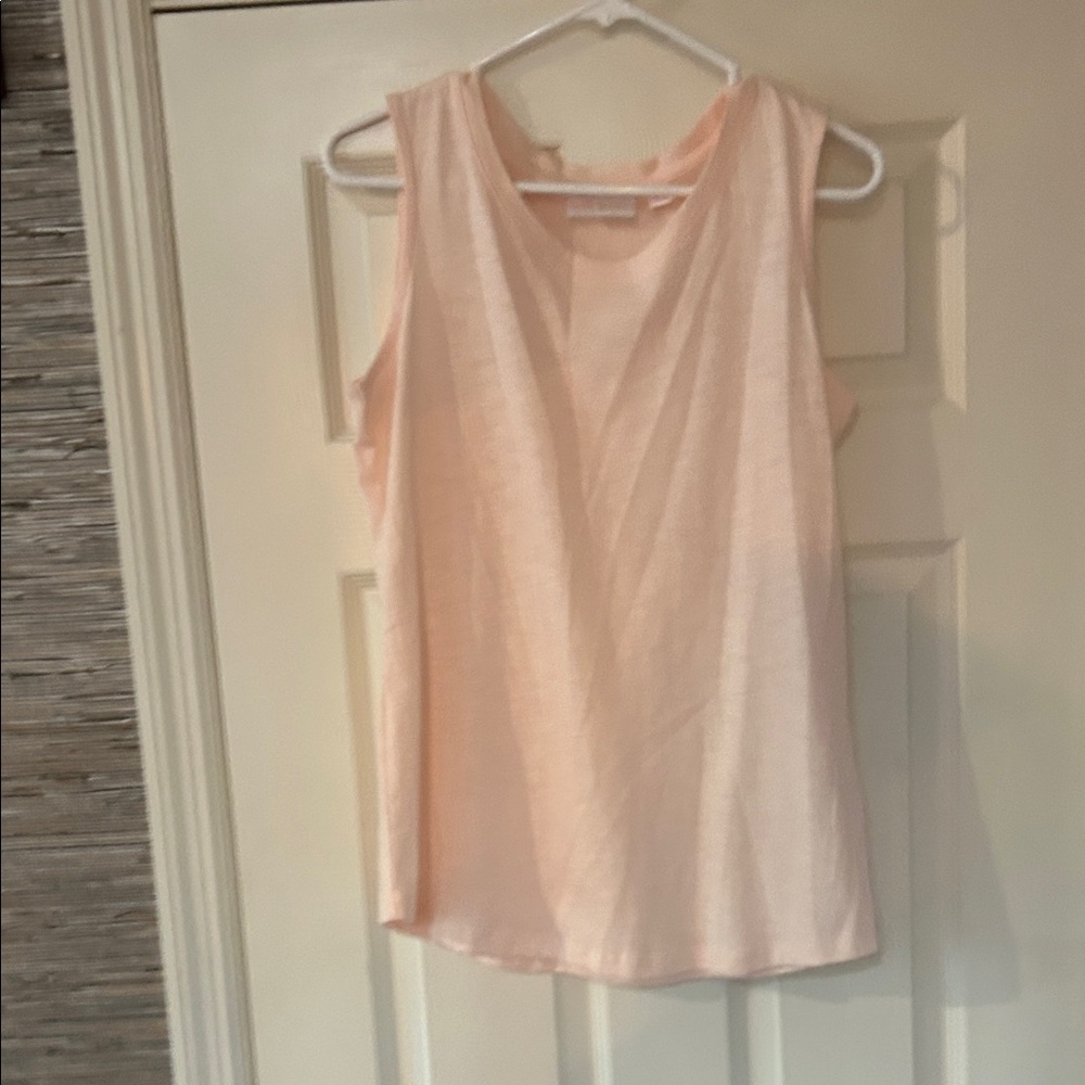 Belle by Kim Gravel Light Peach Tank Top